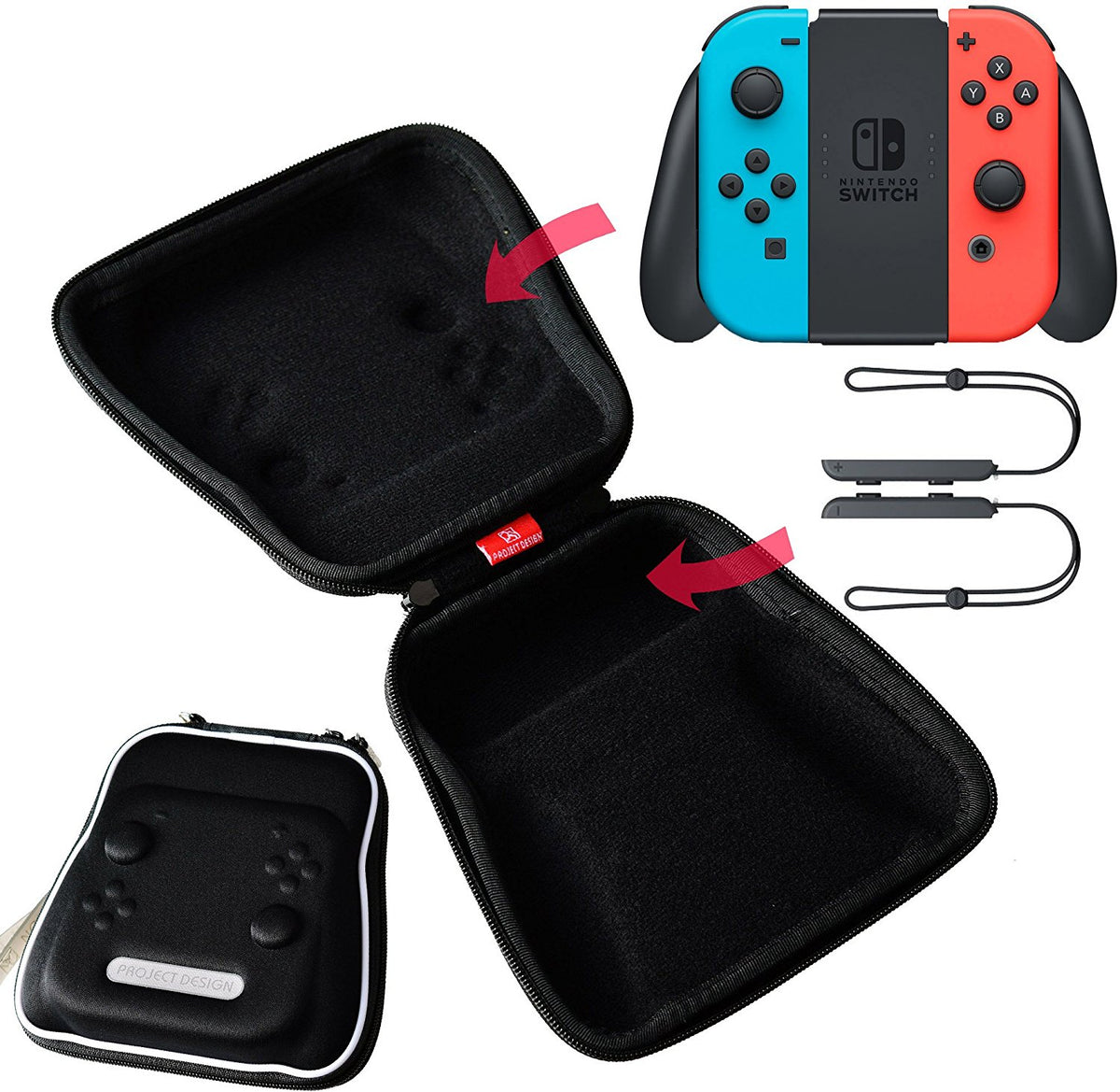 FLOATING GRIP Support Mural Nintendo Switch Joy-Con Noir - Achat Accessoire