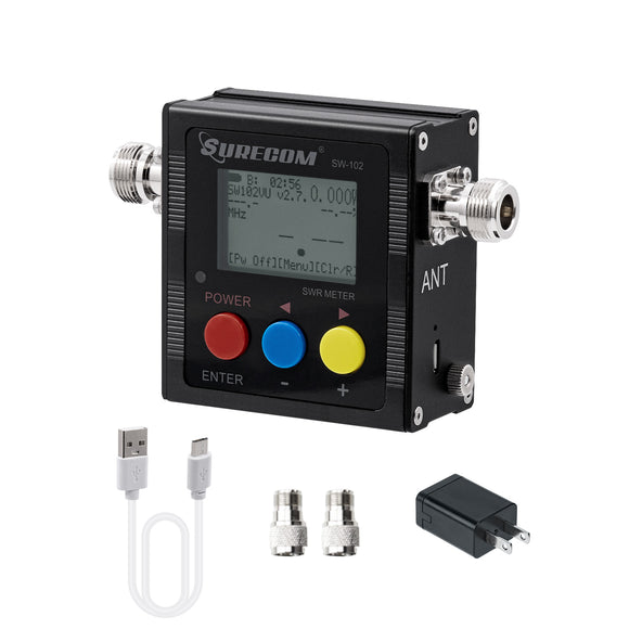 Surecom SW-102 Digital VHF/UHF 125-525Mhz Power & SWR Meter