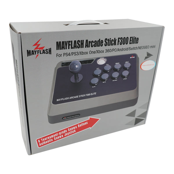 Mayflash F300 Elite Arcade Stick with Sanwa Button & Joystick for For