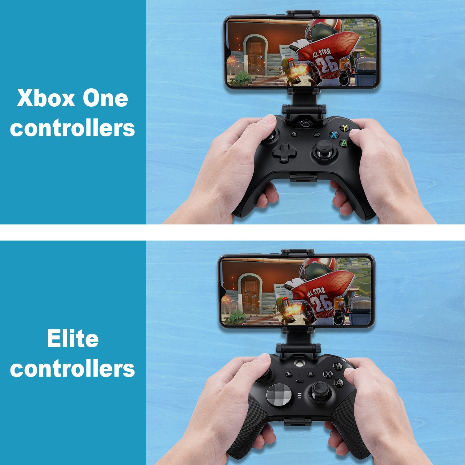  8Bitdo Mobile Gaming Clip for Xbox One Wireless Controller, Xbox  Elite Series Controllers & Xbox Controllers (Officially Licensed) - Xbox  One : Video Games